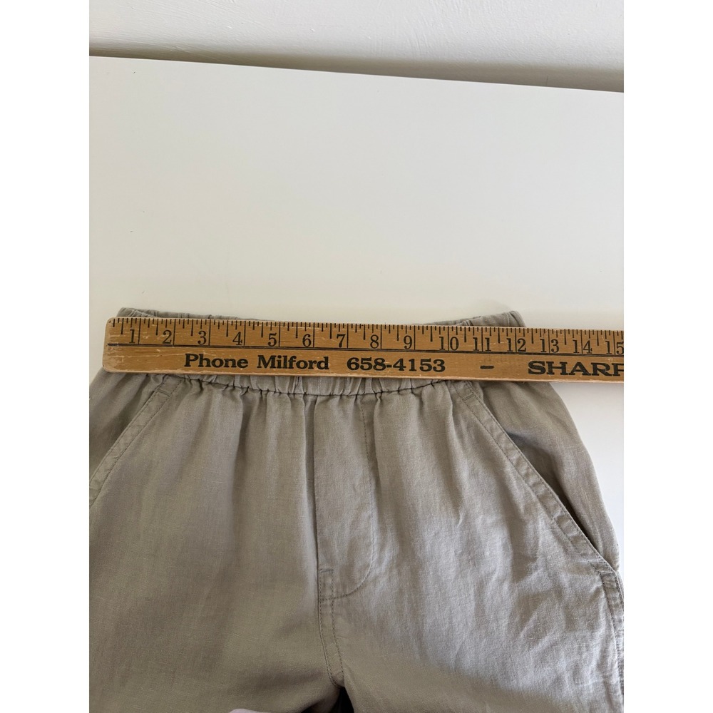 Everlane Womens Linen Barrel Pants XXS Grey Elastic Waist Minimalist Lagenlook - Picture 11 of 13